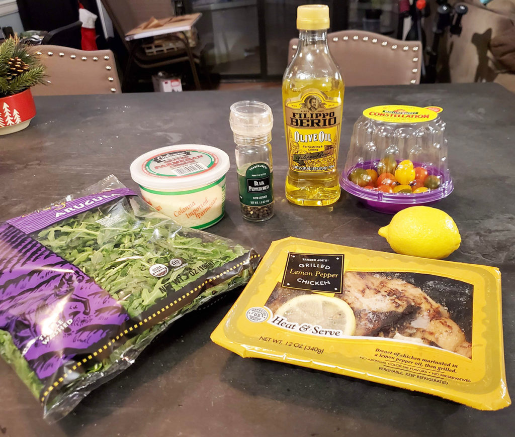 Lemon Arugula Salad Ingredients