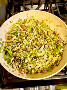 Trader Joes Brussels Sprouts and Lentils