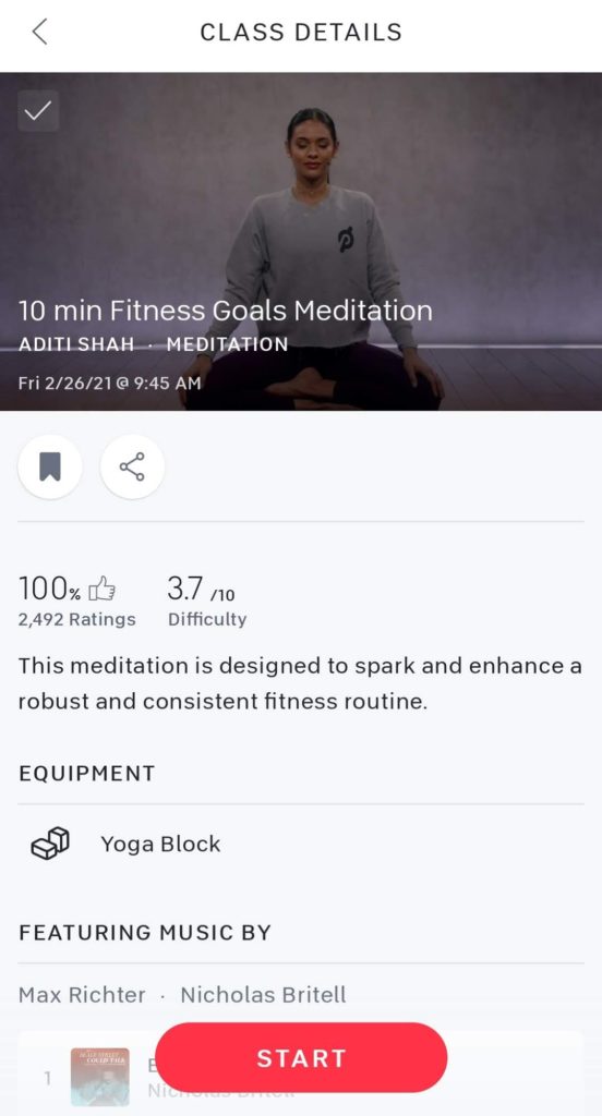 Fitness Goals Meditation
