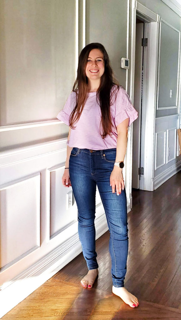 Old Navy Top Lilac Blank NYC Jeans - The Great Jones