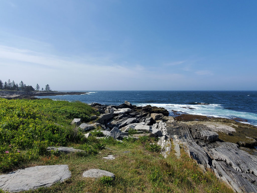 Running on Vacation Pemaquid Point Maine