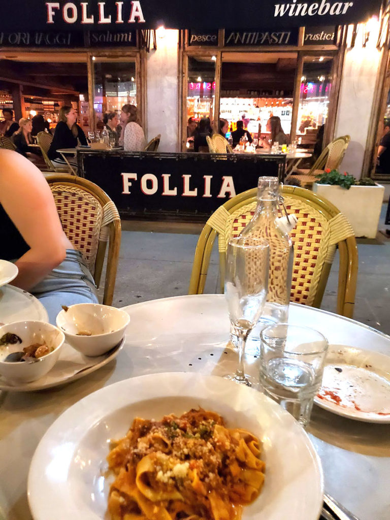 Follia NYC Italian Places to Visit Pappardelle with Pork Ragu