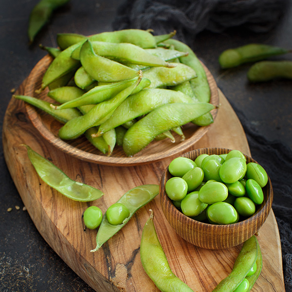 Green Organic Edamame beans
