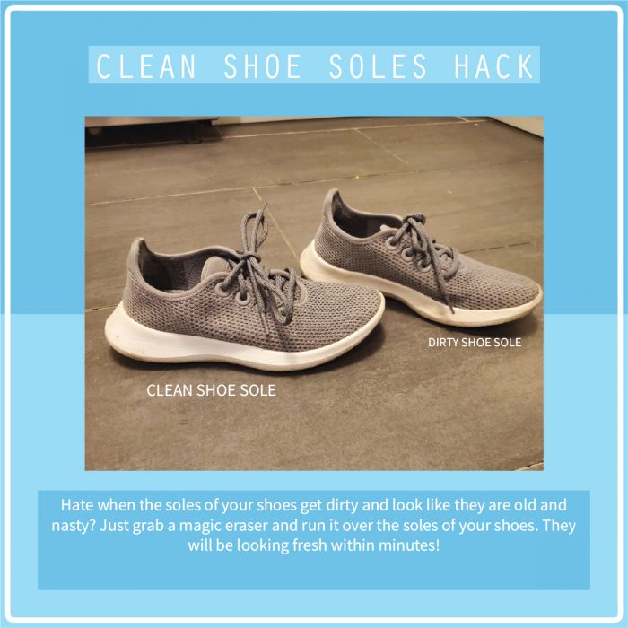 MARCH CLEAN SHOE SOLE MAGIC EARASER LIFE HACK